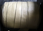 Lederband gelboliv - LEBA004