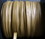 Lederband gelb-oliv